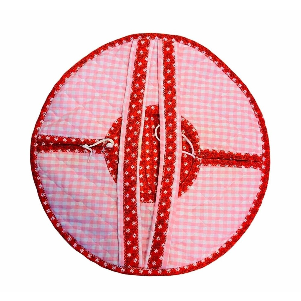 4263 Adjustable round Caserole Carrier quilted 17"